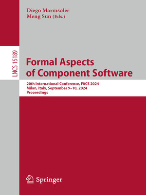 cover image of Formal Aspects of Component Software